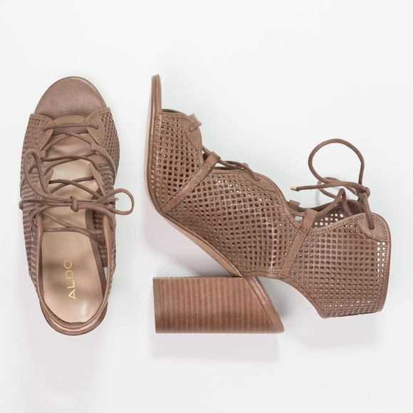 ALDO Women's Alicya Lace-Up Block-Heel Sandals - Picture 4 of 4